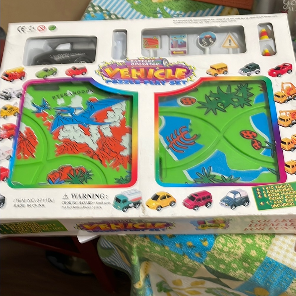 Battery Operated Vehicle Puzzle Children Size 3 & up